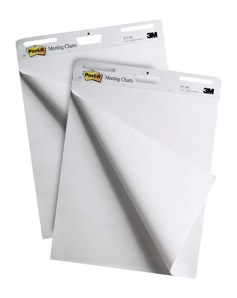 Post-it Self-Stick Easel Pad, Yellow, 25 x 30.5 - 30 sheets