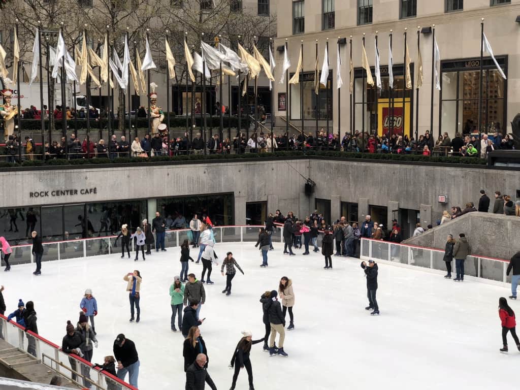 Ice skating