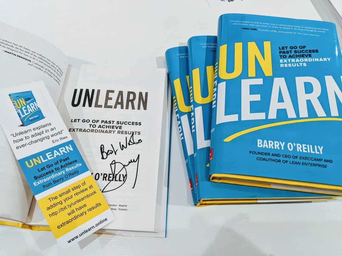 Barry’s book Unlearn: Let Go of Past Success to Achieve Extraordinary Results.