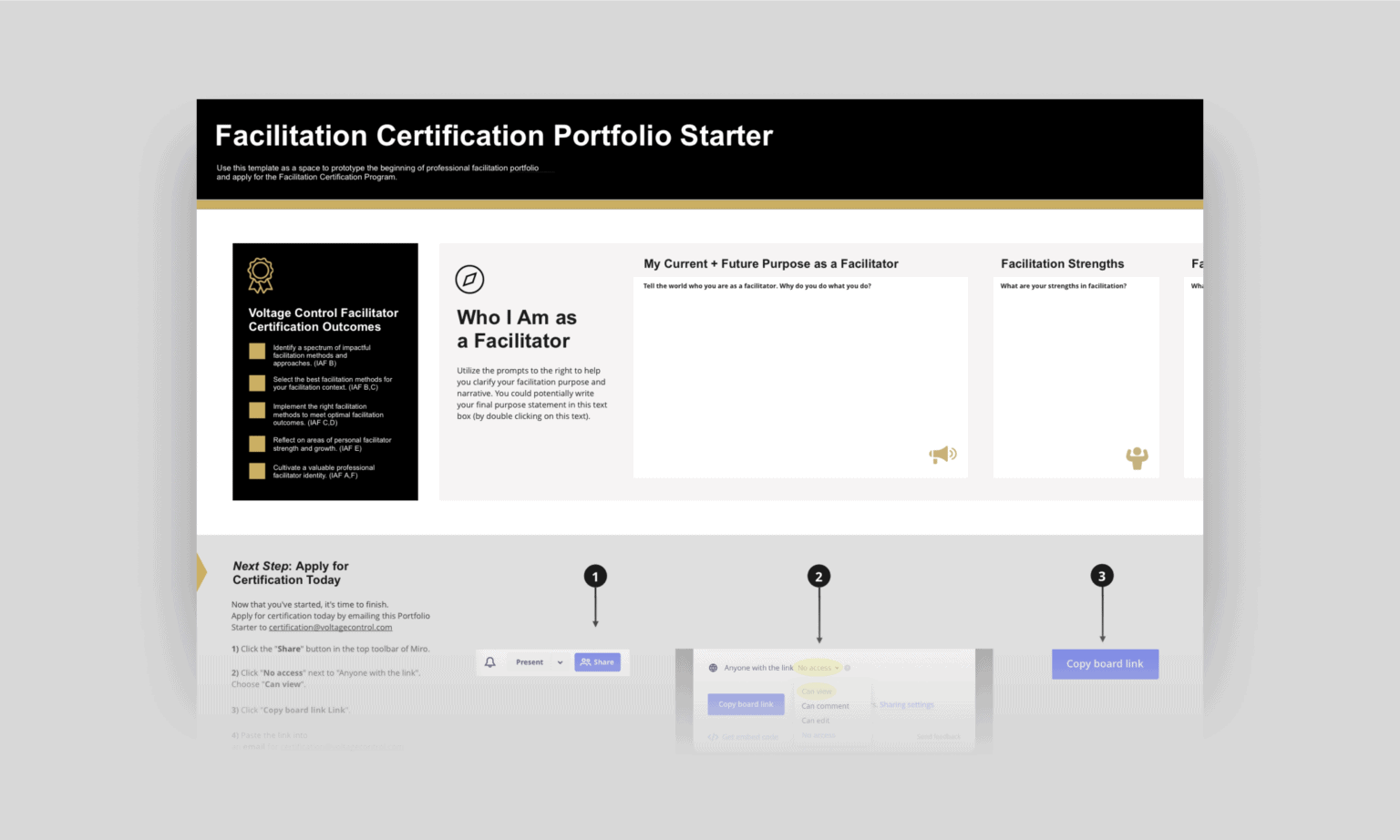 Facilitation Lab + Voltage Control